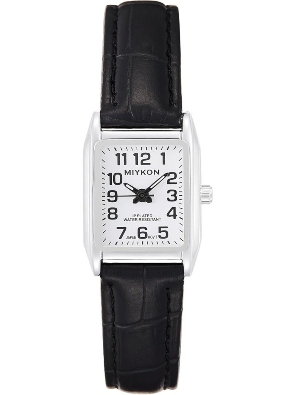Dainty Vintage Tank Watch for Women, Genuine Leather Strap, Water Resistant